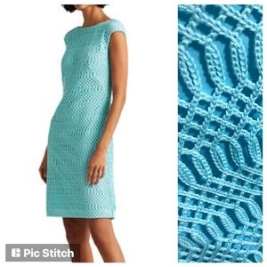 NWOT Ralph Lauren Crochet Lattice Dress Sleeveless size 10